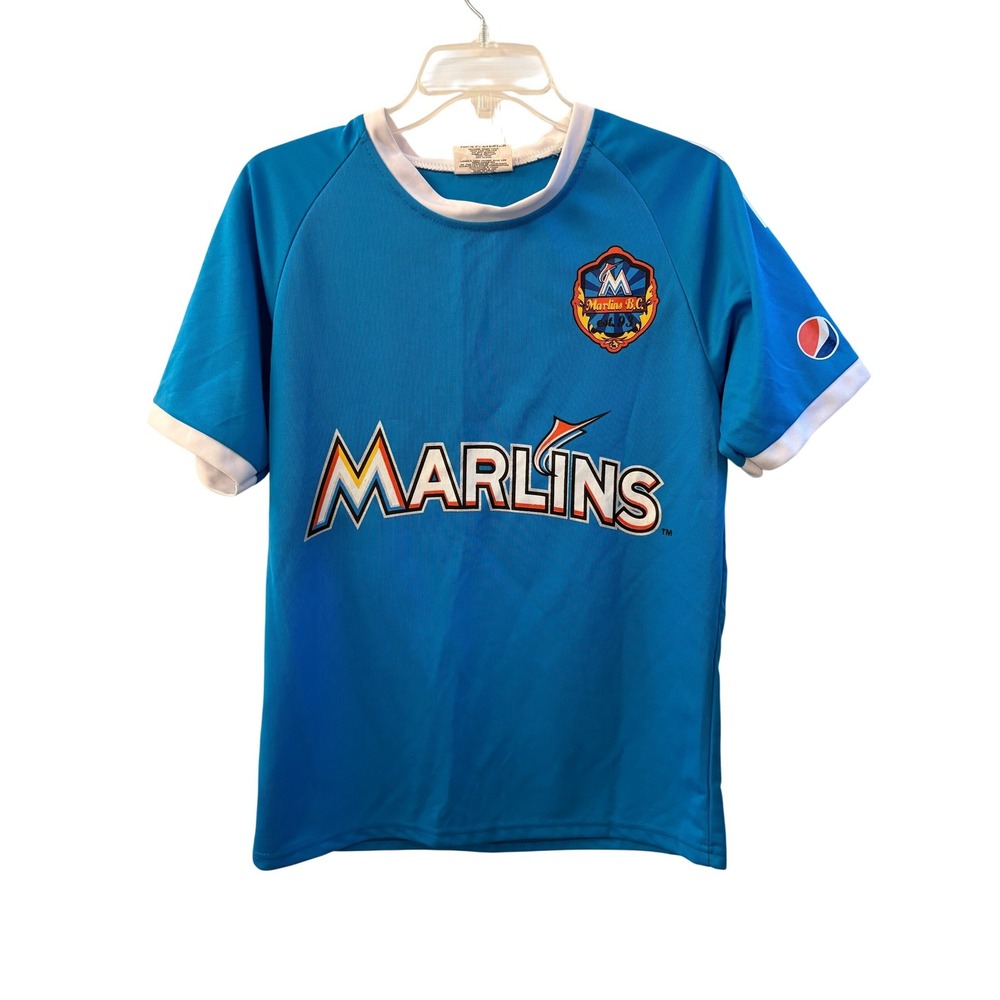 Miami Marlins Promo‎ Jersey Blue #14 Pepsi Match Up Promotions Size Small MLB